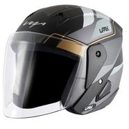 Vega Lark Legend Dull Black Silver Helmet