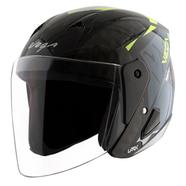 Vega Lark Twist Black Neon Yellow Helmet