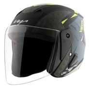 Vega Lark Twist Dull Black Neon Yellow Helmet