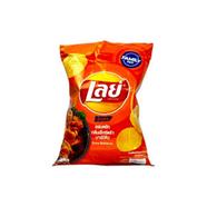 Lays Rock Extra Barbecue Fla. Ridged Potato Chips 48 gm (Thailand) - 142700204