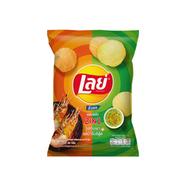 Lays Rock G.Prawn and Seafood Sauce 2in1 Potato Chips 48 gm (Thailand) - 142700195