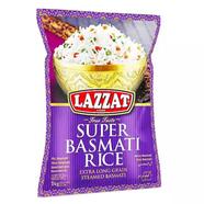 Lazzat Super Basmati Rice Extra Long Grain Streamed Basmati - Rice-1 Kg