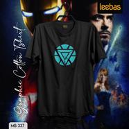 Leebas Halfsleeve Cotton Tshirt Black Color - MB337
