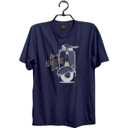 Leebas Halfsleeve Cotton Tshirt Navy Color - MB36 icon