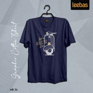 Leebas Halfsleeve Cotton Tshirt Navy Color - MB36