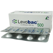 Levobac 500mg Tablet 4's Strip