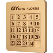 Liang Cuber QY Toys 5x5 Klotski Puzzle Magnetic Sliding Number Puzzle ABS Brain Teasers Toy Tangram Jigsaw Intelligence (24-Digit Version)