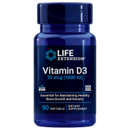 Life Extention 25 mcg (1000 IU) - 90 Softgels