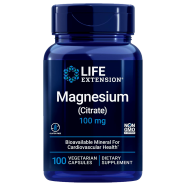 Life Extention Magnesium (Citrate) 100 mg - 100 Vegetarian Capsules