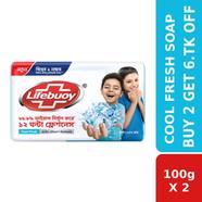 Lifebuoy Cool Soap Bar 100g X 2(Combo)