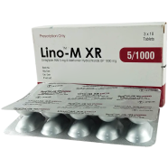 Lino-M XR 5 mg, 1000 mg Tablet–10's Strip