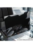 DDecorator Liquid Black Marble Texture Laptop Sticker - (LSKN2317)