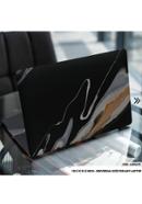 DDecorator Liquid Black Marble Texture Laptop Sticker - (LSKN2319)