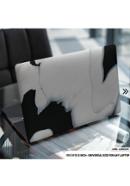 DDecorator Liquid Black Marble Texture Laptop Sticker - (LSKN2314)