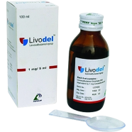 Livodel 1 mg/5 ml Syrup 100 ml bottle icon