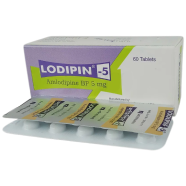 Lodipin 5mg Tablet 10's Strip icon