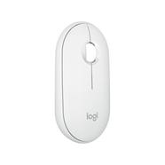 Logitech M350s Pebble Mouse 2 Bluetooth Mouse Tonal White 