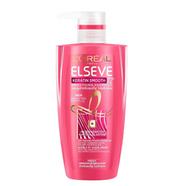 Loreal Elseve Keratin Smooth 72H Hair Shampoo Pump 410 ML - 142800307