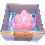 Lotus Flower Scented Candle – Sandalwood Fragrance icon