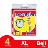 Love Baby Belt System Baby Daiper (XL Size) (11-25kg) (4pcs) - (Code 8941133200320)