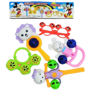 Lovely Colorful Shaking Micky Mouse Jhunjhuni Set For New Born Baby (jhuna_micky_bd_a4003)