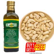 Luglio Extra Virgin Olive Oil - 500 ml (with Cashew Nuts - 50 gm ) - ( BUY 1 GET 1 FREE)