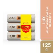 Lux Soap Bar Velvet Glow 125g (Bundle of 3)-Multipack