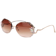 Luxury Brand Designer Sunglasses High Quality Rhinestone Sun Glasses Big Diamond Bling Eyeglasses Fashion Shades for Women - Uv400 LS2 icon