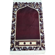 Luxury Excellence Prayer Mat Any Design Deep Maroon Color (70x123 cm)