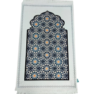 Luxury Excellence Prayer Mat Any Design Deep White Color (70x124 cm)