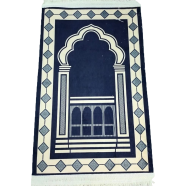 Luxury Excellence Prayer Mat Any Design Dark Blue Color (70x121 cm)
