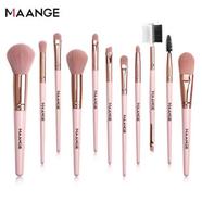 MAANGE 11 Pcs Makeup Brush Set - Pink Color - 30162