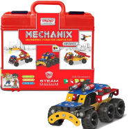 MECHANIX Boy's and Girl's Advance Smart Bag, Construction Toy, Building Blocks, DIY Toy - Multicolor, 7 Plus