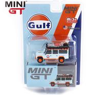 MINI GT 1:64 Die Cast # 156 – Mijo Exclusive – Land Rover Defender 110 Gulf - MINI GT 156
