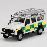 MINI GT 1:64 Die Cast # 159 – Mijo Exclusive – LAND ROVER DEFENDER 110 – BRITISH RED CROSS SEARCH - GT 159 -1:64