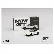 MINI GT 1:64 Die Cast # 304 – Mazda Miata MX-5 – Tuned Version Classic White