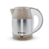 MIYAKO MJK-805HC Electric Kettle 1.8L Silver and Coffee