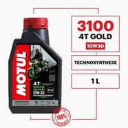 MOTUL 3100 4T Gold Technosynthes 10w30 Motor-Cycle Engine Oil 1 Liter