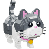 MOYU 673 PCS Cute Animal Cat Diamond Building Bricks Block DIY Mini Micro Building Block Set For Children
