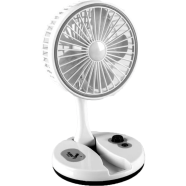 M-2026 Rechargeable Folding Desk Fan With LED Light DE
