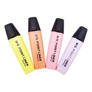 M AND G Point Liner Highlighter Pastel Color 4 Pcs