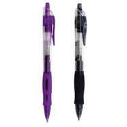 M and G Ball Pen Black/Purple Ink (0.5mm) - (2Pcs) AGP12371