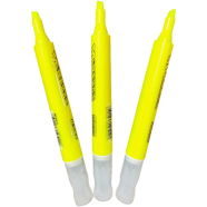 M And G Marker Texture Highlighter Pen Yellow 3 Pcs - AHMV7603