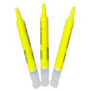 M And G Marker Texture Highlighter Pen Yellow 3 Pcs - AHMV7603