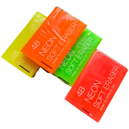 M ‍And G Neyon Eraser 4B Big Size 2 Pcs - Random Color