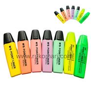 M And G Pastel Highlighter/Point Liner 7Pec Set