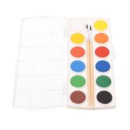M And G Water Color Paint 12 colors With 2 Brushes 8 g -APLN6587