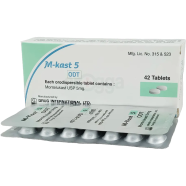 M-Kast 5 mg Chewable 14's Strip Tablet icon