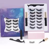 Maange Magnetic Eyelash 7 Pairs Eyeliner and Tweez Sets - 32892