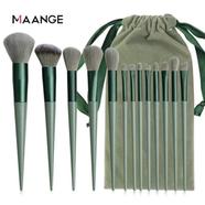 Maange Makeup Brushes Set With Bag 13pcs Green - 52022